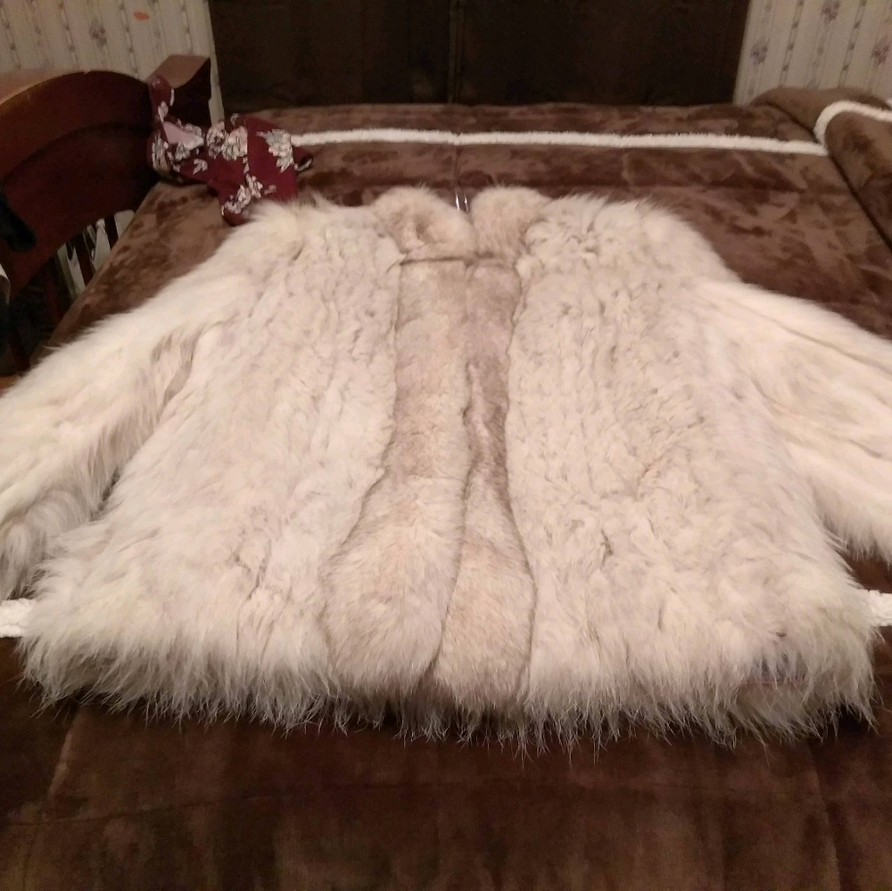 Blue Fox Fur Coat